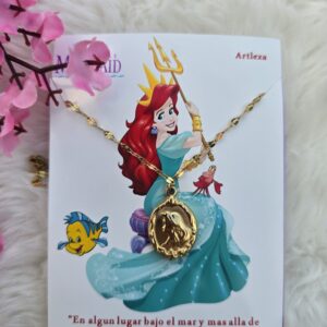 Collar Sirena Dorado – Edición Ariel | Artlexa