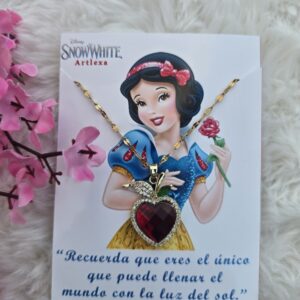 Collar Corazón Manzana – Edición Blancanieves | Artlexa