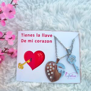 🔑❤️ Set “La Llave de Mi Corazón” – 2 Collares | Artlexa