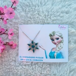 Collar Copo Real Azul – Edición Elsa | Artlexa